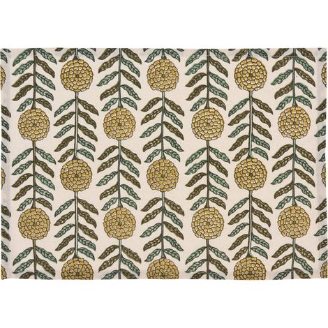 Tischset aus Baumwolle mit Blumenmuster, 45 x 30 cm