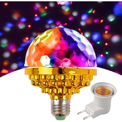 Ampoule Disco Rotative LED - 1 Unité - Multicolore - E27 - Pour Fête Maison Bar Noël (1/5)