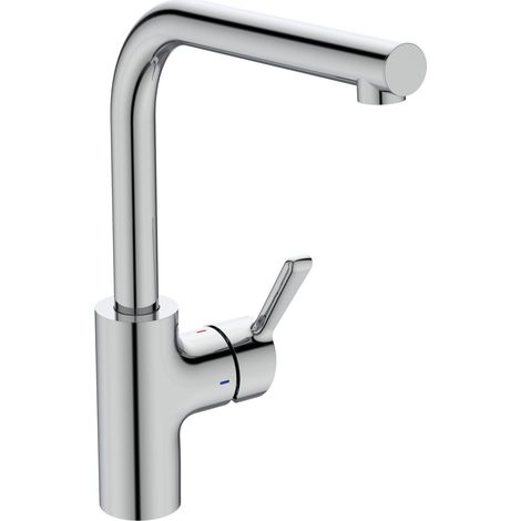Ideal Standard Alero Miscelatore da cucina, altezza bocca 295 mm, bocca girevole a 360°, Miscelatore da cucina, installazione rapida – Cromo (114 x 262 x 326 mm) (1/4)