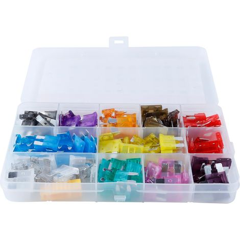 Kit De 180 Fusibles Pour Voiture - Assortiment De Mini-fusibles, Remplacements 2 A-40 A Pour Voiture, Camping-car, SUV, Moto, Camion (1/5)