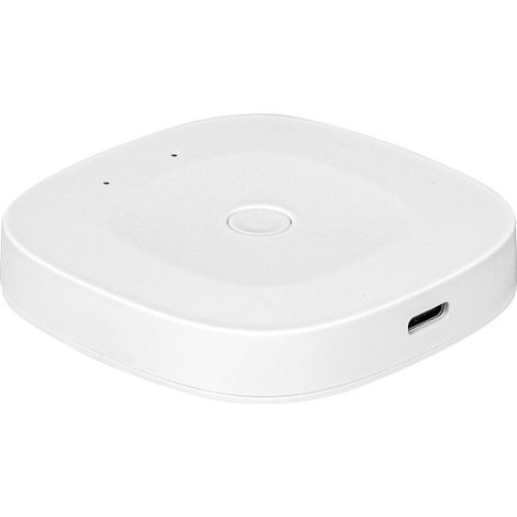 Passerelle intelligente sans fil Tuya ZigBee 3.0, pont réseau sans fil avec port Type-C, prend en charge 50 sous-appareils, liaison intelligente hors ligne, compatible avec Alexa et Google Home (blanc (1/5)
