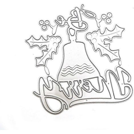 Weihnachtsglocke Metall-Stanzschablone DIY Scrapbooking Album Papierkarten Vorlage Form Prägebasteldekoration