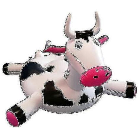 Bouée gonflable vache pour enfants et adultes, radeau, bateau flottant, jouet de natation pour l'été (1/4)