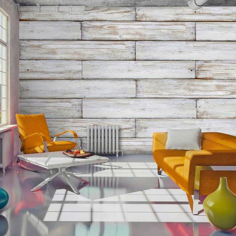 Papier peint tissage de bois - 350 x 245 cm (1/4)