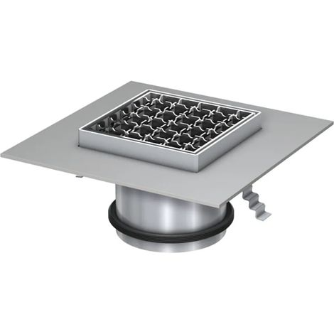 ACO Elemento superiore 150x150/ M125 V2A/ antiscivolo/Griglia V2A inserita liberamente, 9406.93.22