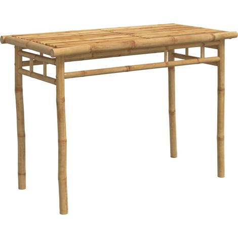 Table à manger de jardin Table d'extérieur 110x55x75 cm bambou (1/5)