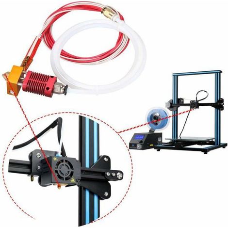 Kit Buse Imprimante 3D MK8, Hotend Compatible Alfawise U20 U30 Creality Ender 3, Extrudeuse avec Buse 0.4mm, 24V 40W. (1/4)