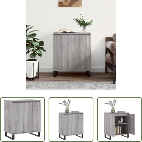 vidaXL Beistelltisch -  Sideboard Grau Sonoma 60x35x70 cm Holzwerkstoff (1/5)