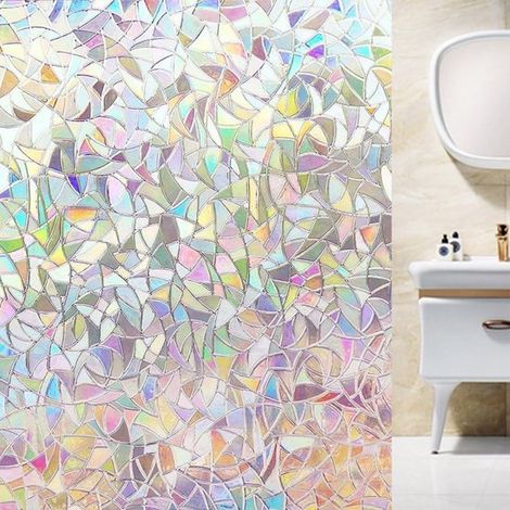 Pellicola adesiva effetto vetro satinato,30 x 300 cm,resistente ai raggi UV,isolamento termico,rimovibile con acqua,adatta per ufficio e casa (1/5)