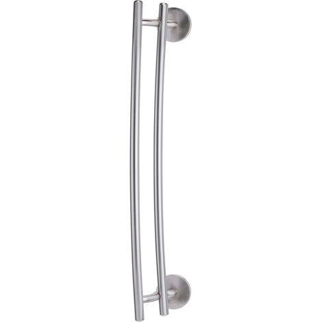 FUSION Handtuchreling doppelt 52x6x10 cm Edelstahl-Optik