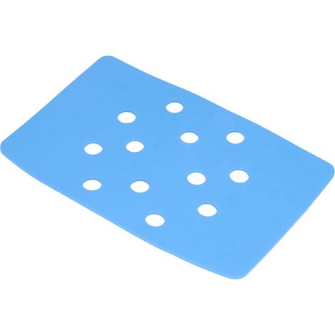 Blauer, rutschfester und wärmeisolierender Duschsitz aus EVA, selbstklebendes Kissen für die Badewanne (1/5)