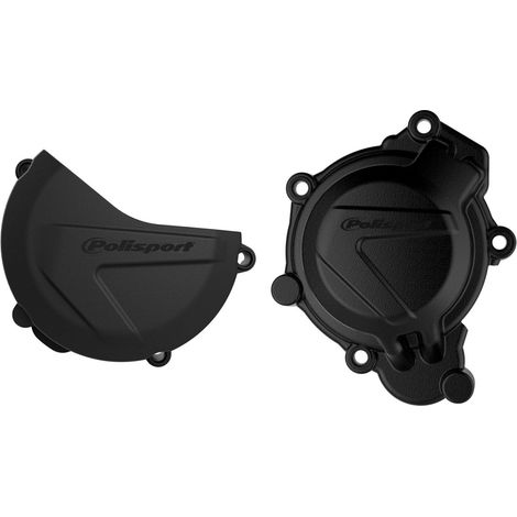 Protector de cubierta de alternador Polisport para KTM SX SXF XC 125 150 TC 16 pulgadas, color negro