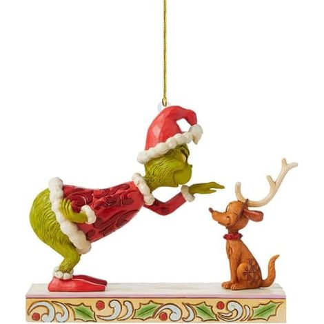 Décoration de Noël Grinch à suspendre au sapin de Noël (1/4)