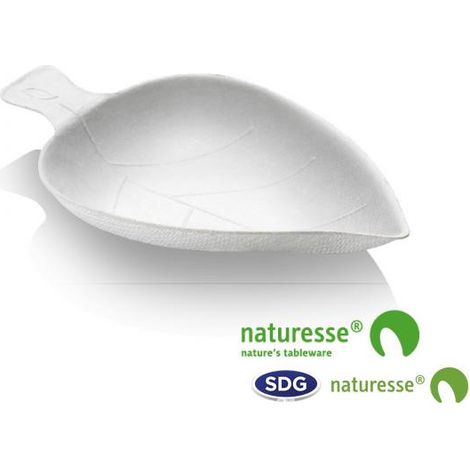 Assiette jetable en feuille de cellulose - 2400 pièces - Ecobioshopping