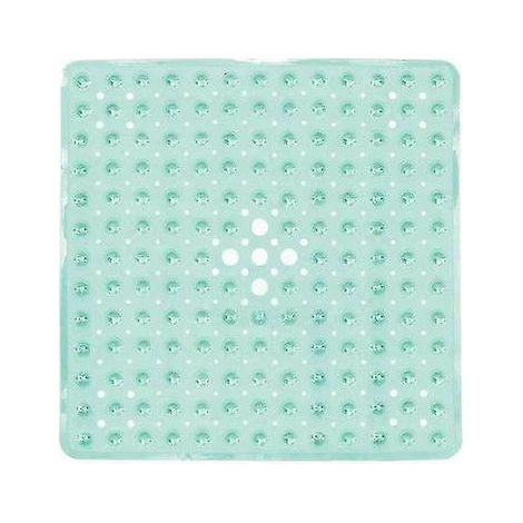 Tapis de bain carré antidérapant à ventouses - Durable et élégant - Tapis de douche antidérapant - Design moderne - Ventouses de qualité - Lavable en machine et en latex (1/5)