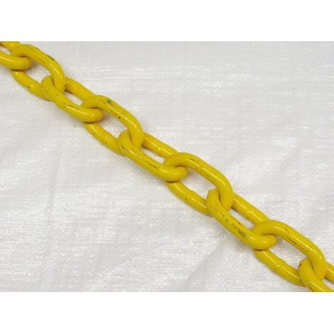 10MM Grade 80 Yellow Painted Mid Link Chain - 13000KG Fishing Trawling Lashing (1/2)