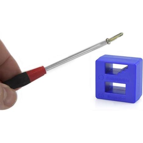 Outil magnétiseur/démagnétiseur pour Tournevis et Autres Outils, Bleu (1/3)