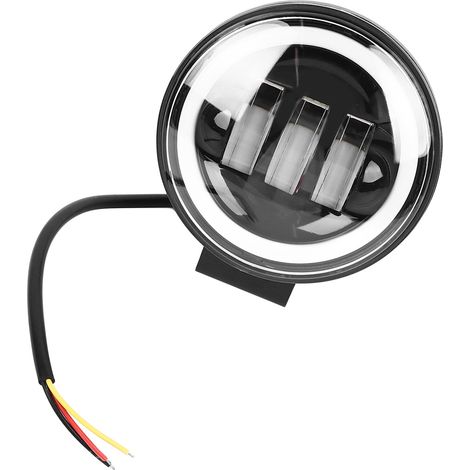 Runder LED-Motorradscheinwerfer mit hoher Leuchtkraft, externer Arbeitsscheinwerfer mit Warnfunktion für Motorräder (1/5)