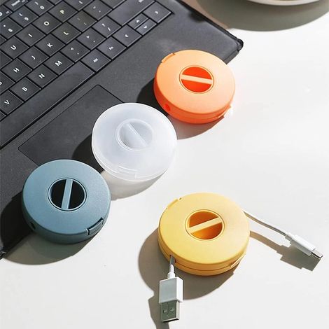 Gestion des câbles, goulotte extensible et portable, flexible 4 couleurs (1/5)