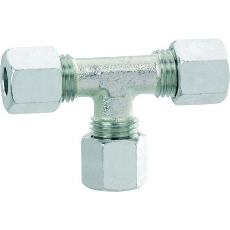 GOK T-Verschraubung 0771400 8 x 8 x 8 mm, Baureihe L, Schneidring Typ D