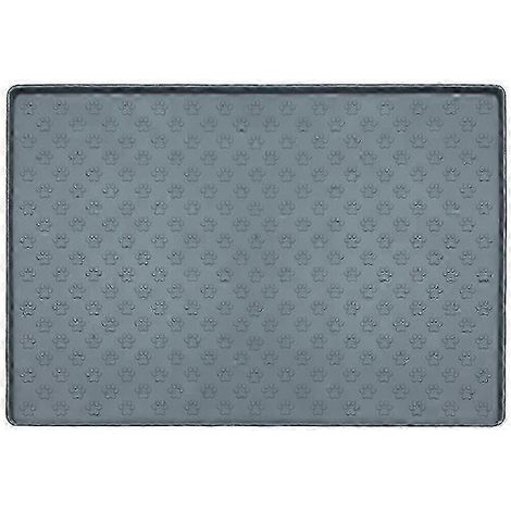 Tapis de table carré pour animaux de compagnie en silicone imperméable et facile à nettoyer (1/5)