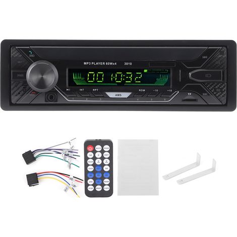 Autoradio Bluetooth 12V Multimédia MP3 FM USB Chargeur AUX Entrée Audio Universel (1/5)