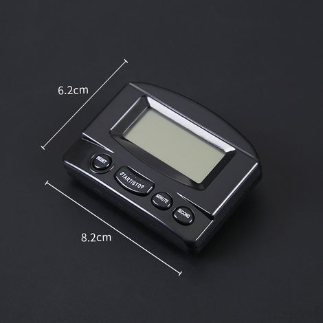 Schwarzer, elektronischer magnetischer digitaler Küchentimer 2