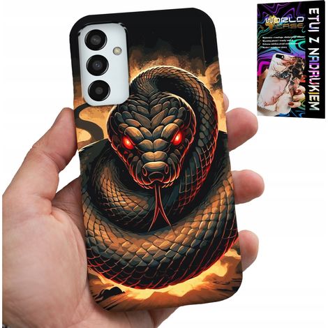 Custodia per Samsung Galaxy M23 - SERPENTE, custodia con serpente, cobra e serpente a sonagli + lamina