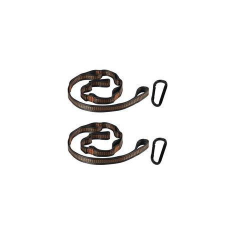 Sangle Hamac Sangle Balancoire Arbres Fixation Hamac pour Balançoire Hamac Camping ou Siège Suspendu (2M avec 2 Mousquetons) (1/5)