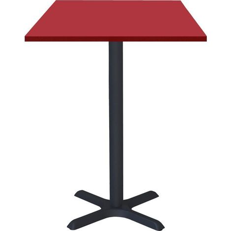 Mange-debout 60 x 60 cm - modèle Dina rouge uni