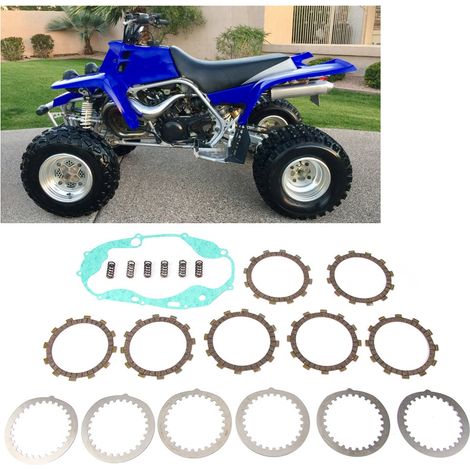 Kit de disque de friction d'embrayage compatible avec Yamaha BANSHEE 350 YFZ350 1987-2006 (1/5)