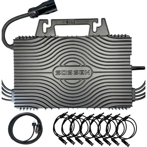 Micro-onduleur 2400W Wifi Sossen + Câble + Rallonges