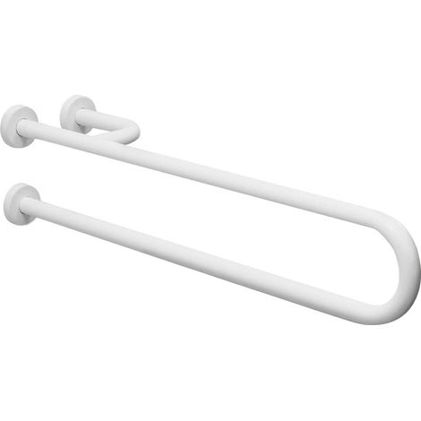 Barra di sostegno bianca con rinforzo 85 cm sinistro