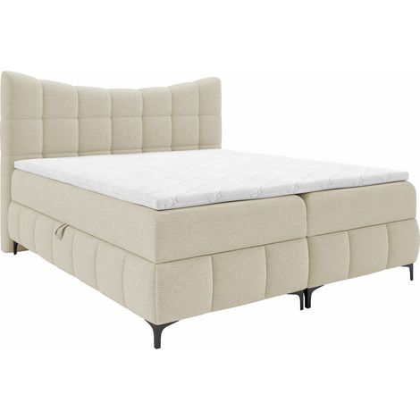 Cama continental Littera, Freya 210.03, Continental, Doble, 160x200, Tapiz, Somieres, 164x210x120cm