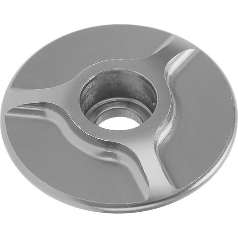Casque de direction pour fourche de vélo en aluminium, jeu de cache de potence sans filetage pour VTT et vélo de route, gris (1/5)