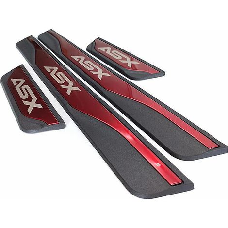 Seuil de porte pour Mitsubishi ASX 2011-2024 (taille unique, rouge) (1/5)