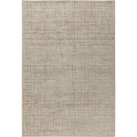Tapis classique tons clairs en laine et viscose toucher doux - Beige clair naturel (1/5)