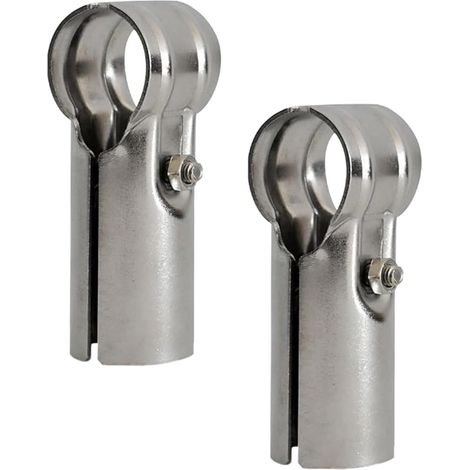 Lot de 2 colliers de serrage en T en acier inoxydable pour 32mm tuyaux, boulons et écrous inclus (1/5)