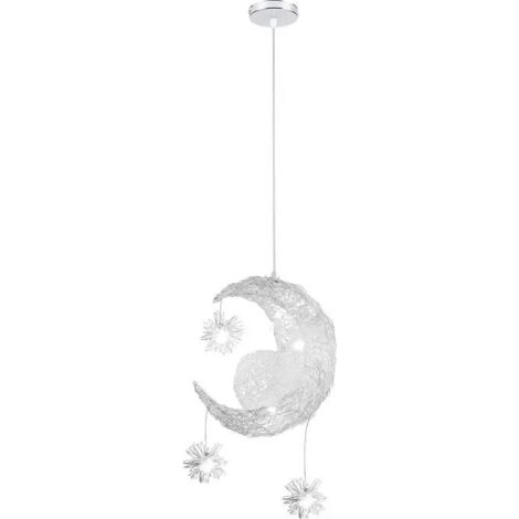 Suspension Luminaire Lune Lustre Ajustable Vintage Aluminium - - Moderne/Retro - 5 ampoules - 60W - E27 (1/4)
