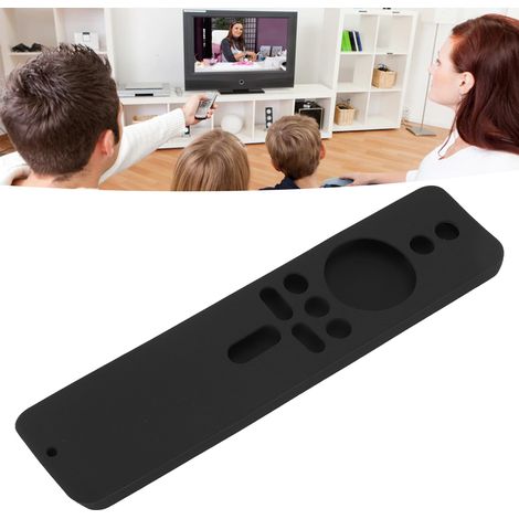 Housse de Protection Silicone pour TV Stick 4K avec Dragonne Antidérapante, Couleur Noir, [Télécommande, 28g] (1/5)