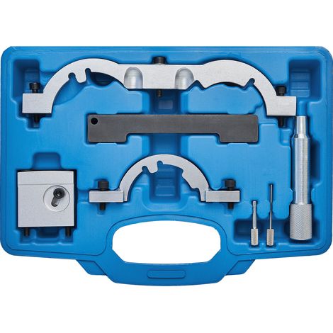 Kraftplus – Coffret multi-outils calage distribution moteur chaîne – Compatible Opel 1.2 1.4 – Outils de réglage arbre à cames – Système de blocage volant