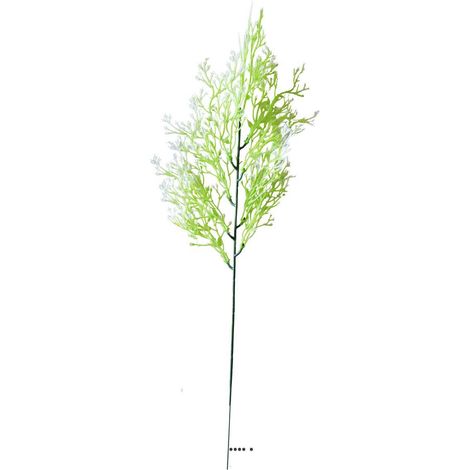 Herbe de mer en pic plastique artificiel vert-blanc H 48 cm aerienne (1/2)