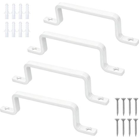 4 Pcs Poignet de Porte Cuisine Blanches,Poignée de Meuble Cuisine (1/5)