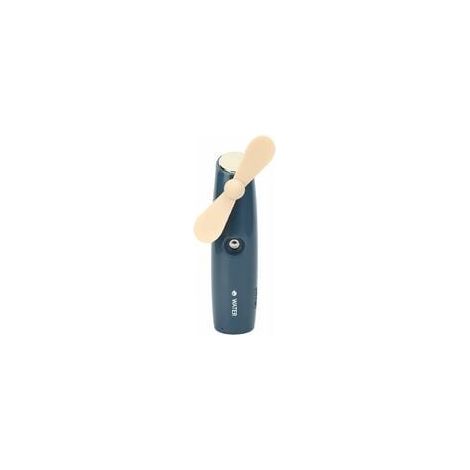 Mini ventilador portátil con función de nebulización y pulverizador hidratante recargable por USB para uso en exteriores. (1/5)