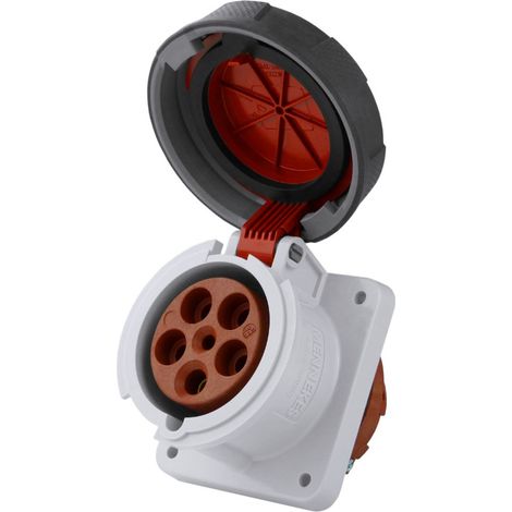 Pannello di alimentazione CEE Mennekes Presa 63A 5p 400V IP67 1128A 7579 (1/3)