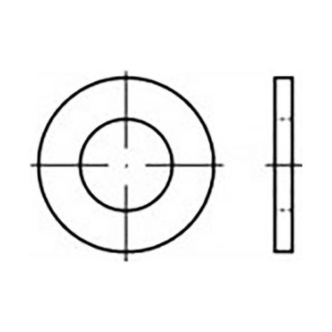 RONDELLE 2.2 MM 5 MM ACIER INOXYDABLE V2A A2 200 PC(S) TOOLCRAFT TO-6853836 (1/2)