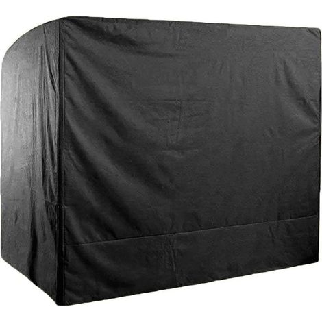 Housse de Balancelle de Jardin 3 Places Imperméable,220x125x175cm 210D Oxford Bache de Balancelle Anti-UV Couverture de Protection Balanoire Extérieur-noir (1/5)