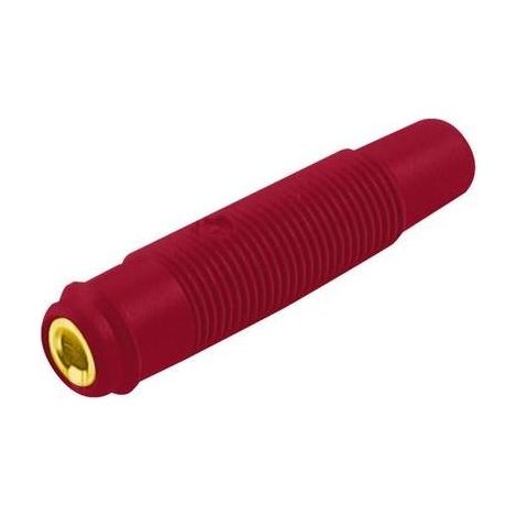 Sks-Hirschmann Hirschmann KUN 30 conector banana rojo PVC