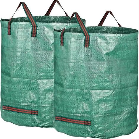 Sac de Jardinage - Extra-Robuste - Lot de 3 - Vert - 272L (1/4)