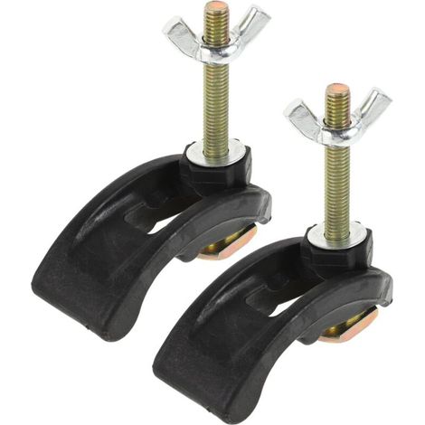 Pinces de fixation pour plaque presse arquée – Lot de 2 pièces en acier robuste et plastique haute résistance, idéales pour gravure précise (1/5)